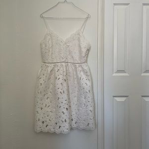 NWT hm white lace dress sz M